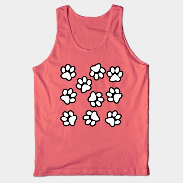 Cute Little Paws - Pattern Design 4 Tank Top by art-by-shadab